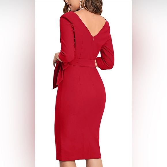 Red interview dress - Picture 2 of 6